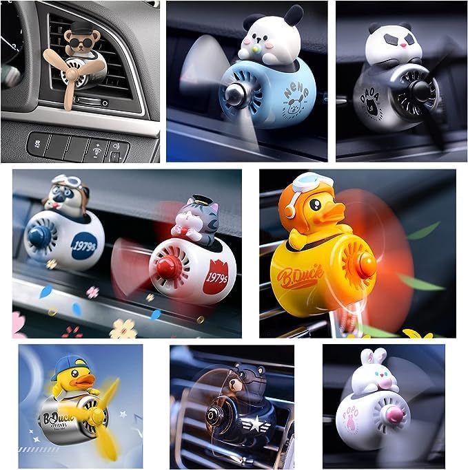 Cacacece 4 Packs Morning Fresh Smell Car Air Fresheners Refills Solid Fragrance Replacement Tablets, Long Lasting Car Air Fresheners