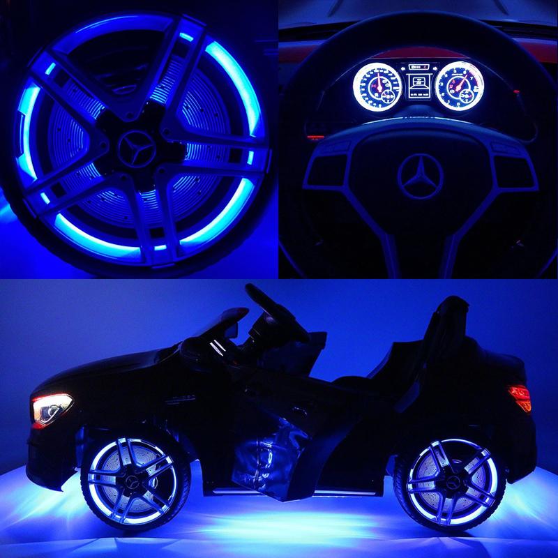 2023 Licensed Mercedes AMG 12V Battery Ride on Toy Car w/ Dining Table, LED Lights, Openable Doors