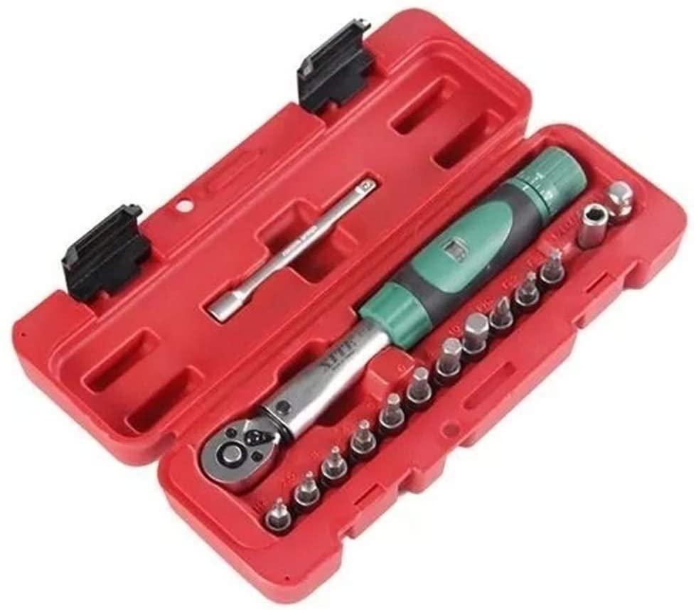 LFDHSF Screwdriver Set, 15 in 1 2-20Nm Torque Wrench Repair Tools Set for Bicycle Household Universal Hand Tools
