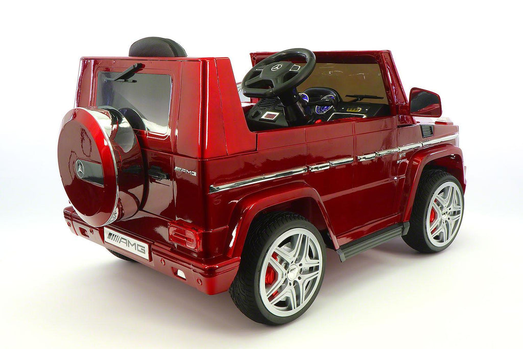 Mercedes G65 AMG 12V Kids Ride-On Car with Parental Remote | Cherry Red