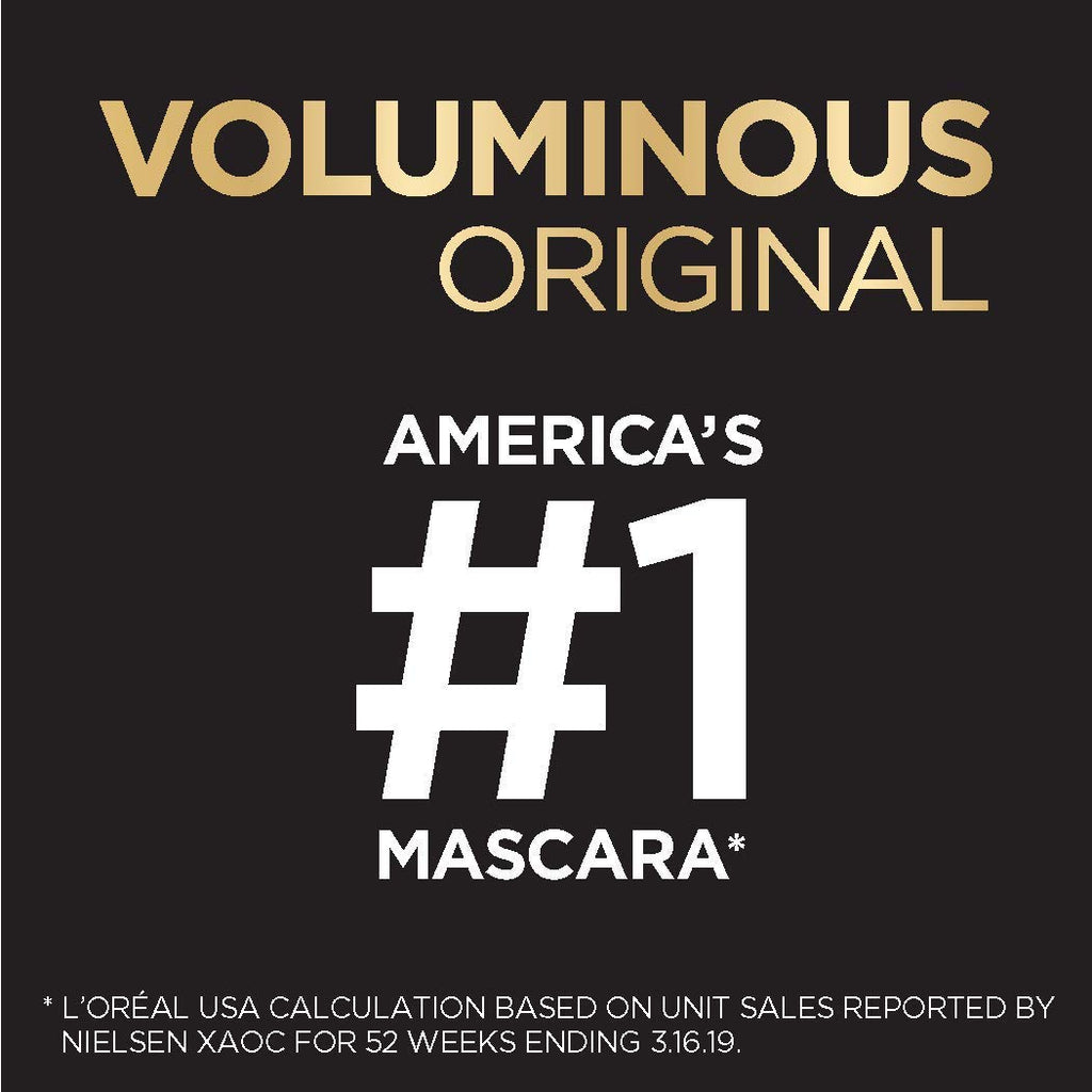 L'Oréal Paris Makeup Voluminous Original Volume Building Waterproof Mascara, Black, 0.28 fl. oz.