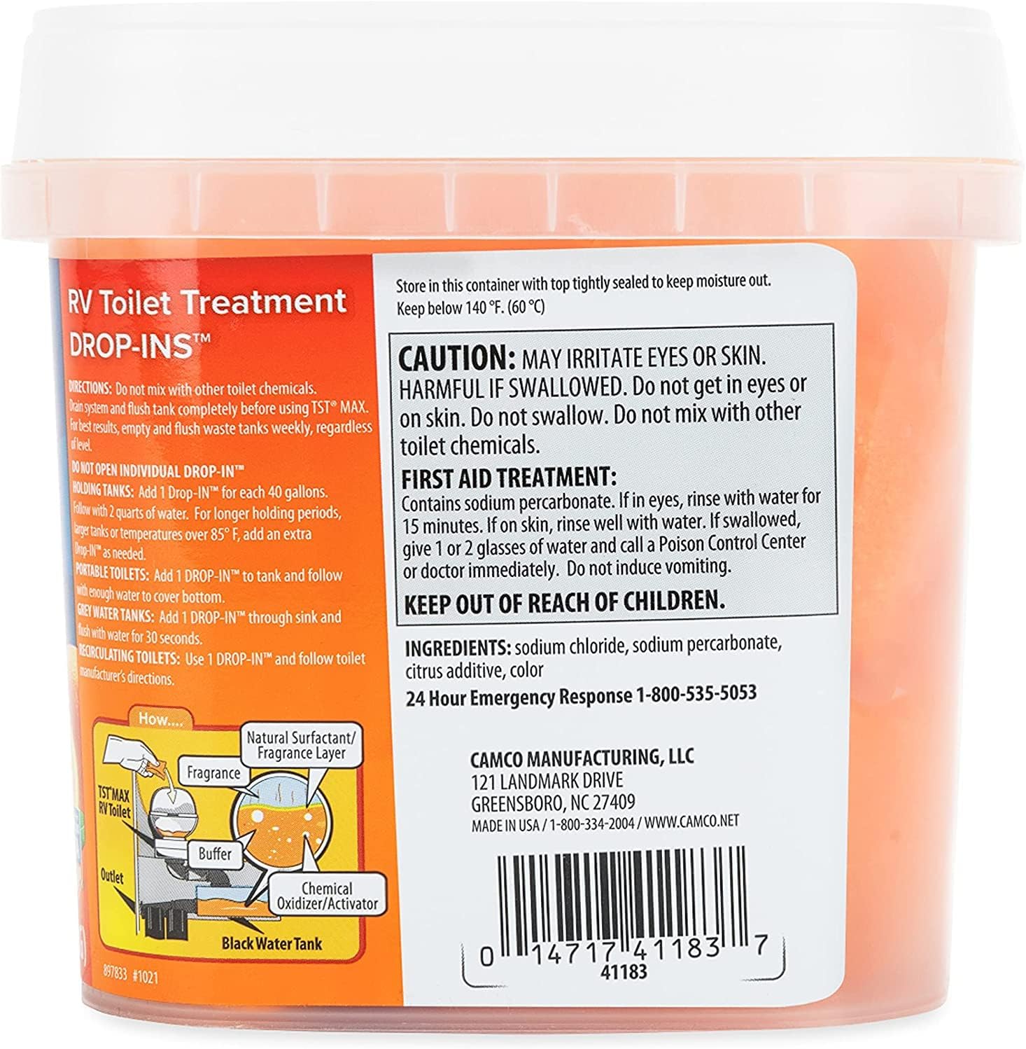 Camco TST MAX RV Toilet Treatment Drop-INs