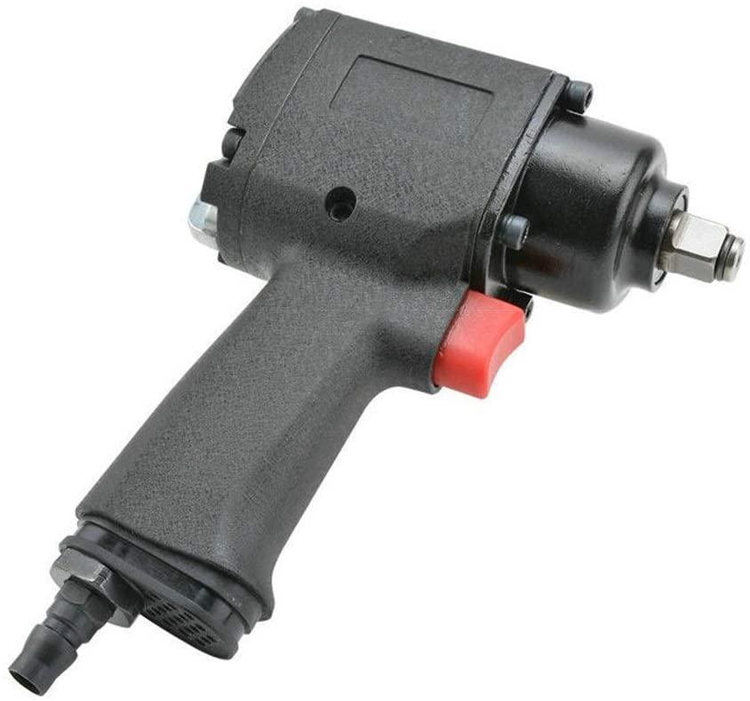 Singlin58 Tool Portable Practica Pneumatic Double Hammer Type Pneumatic Wrench, 1/2 Inch Powerful Air Wrench Hand Tools Industrial Bike