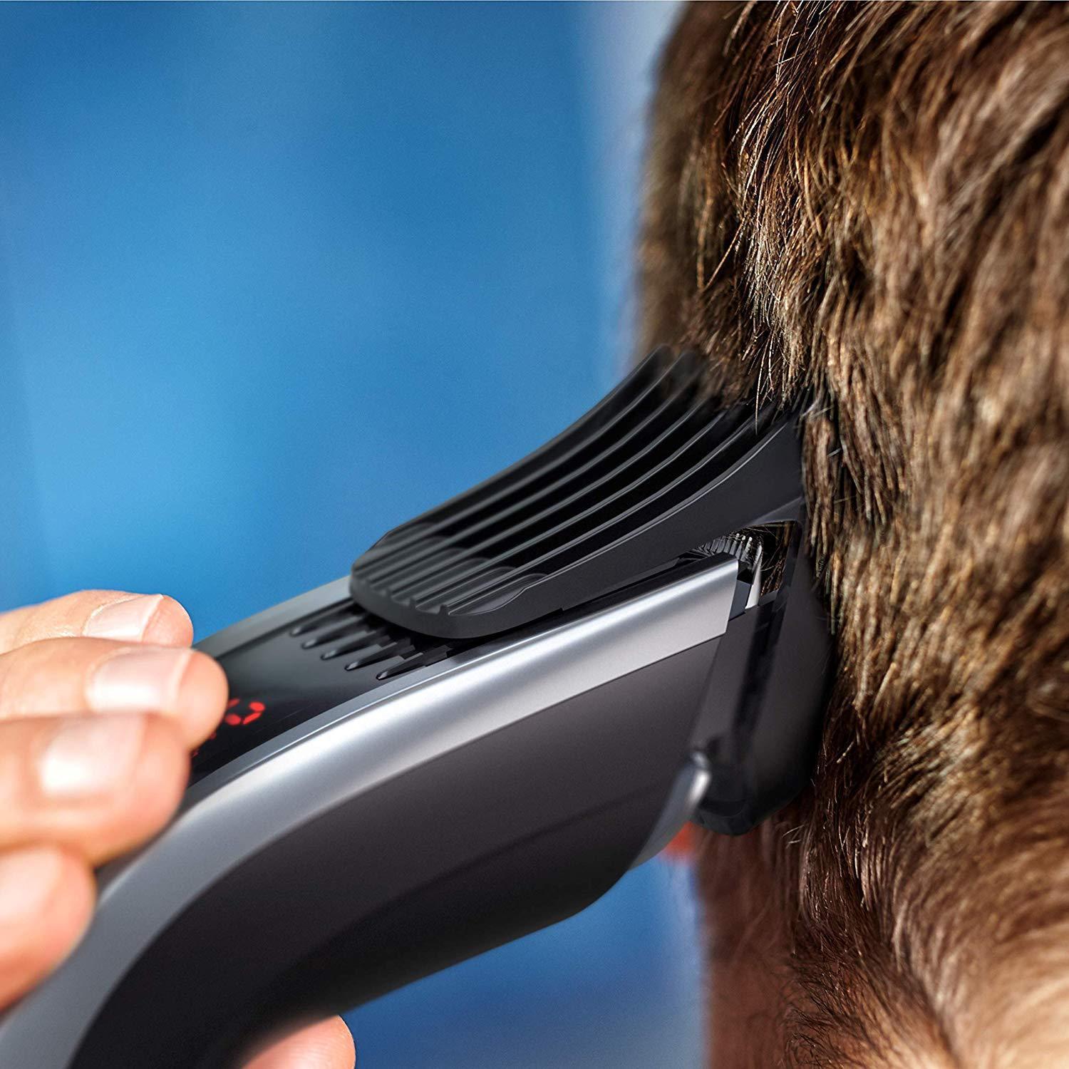 Philips HC7460/15 - Hair Clippers with Blades Steel , 3 Combs