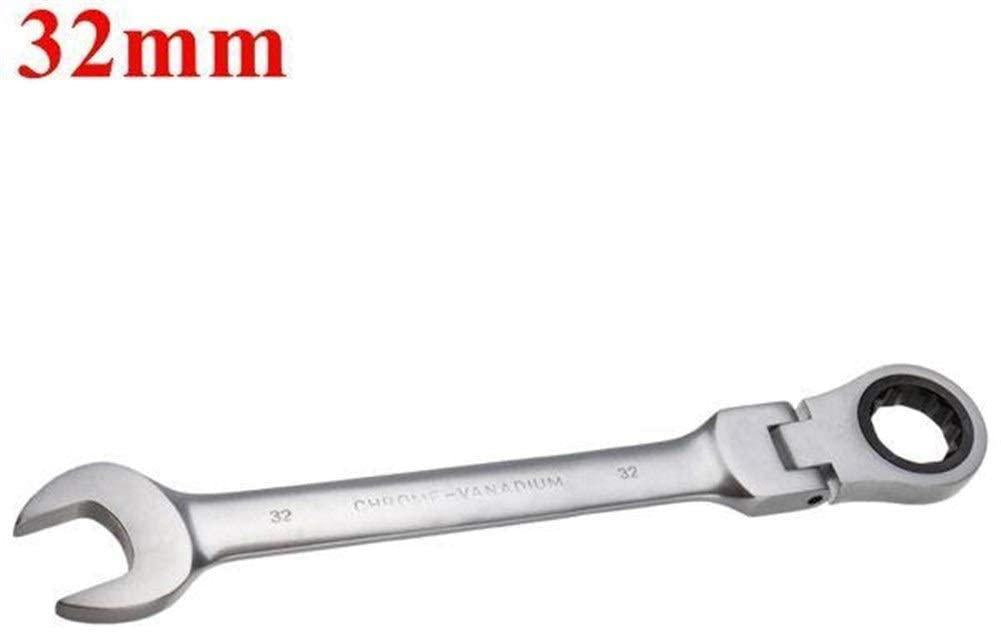 Peixiang Sturdy Hand Tools 32mm Metric Chrome Flexible Head Ratchet Action Wrench Spanner Nut Tool Safety