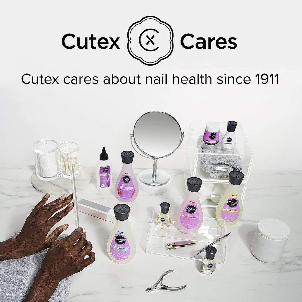 Gel Nail Polish Remover by Cutex, Ultra-Powerful &amp; Removes Glitter and Dark Colored Paints, Paraben Free, 6.76 Fl Oz