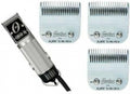 Silver Oster Classic 76 Hair Clipper With 3-Blades #000 + #1 + #18 skiptooth