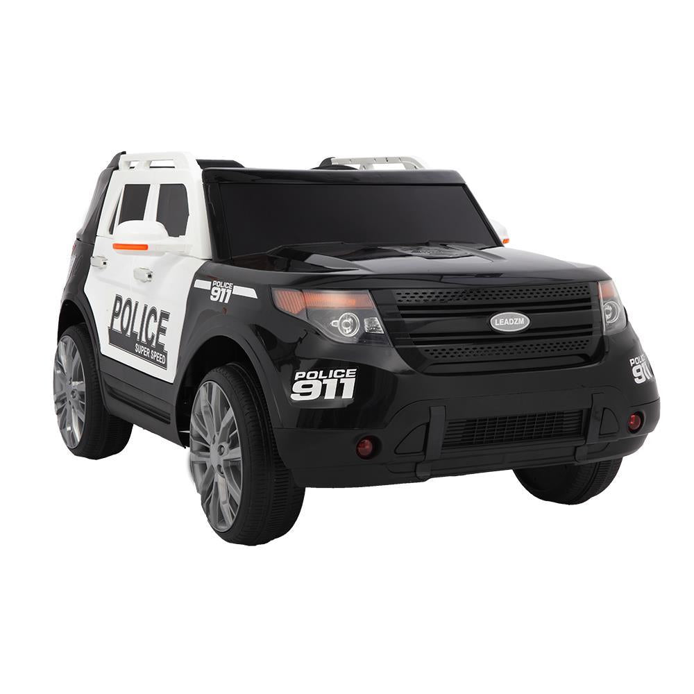 Zimtown Kids Ride On Car Off-Road Police Electric Car Double Drive 12V Battery Motorized Vehicles Children's Best Toy Car Safe w/ Remote Control, 3 Speeds, Music, Seat Belts, LED Lights