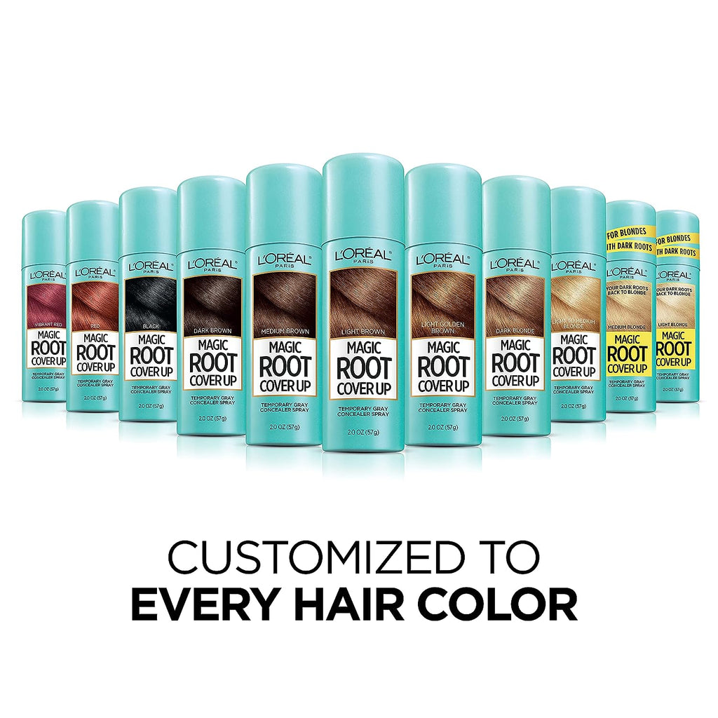 L'Oreal Paris Hair Color Root Cover Up Hair Dye Black 2 Ounce (Pack of 2) (Packaging May Vary)