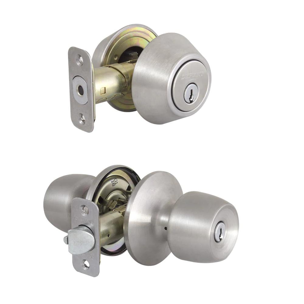 Brandywine  Steel Entry Knob and Double Cylinder Deadbolt Combo Pack