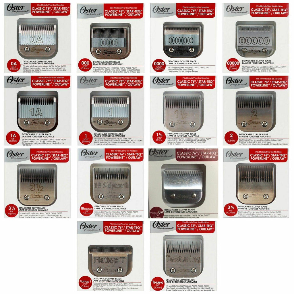 OSTER CLASSIC 76 REPLACEMENT CLIPPER BLADES- 14 BLADES FULL SET