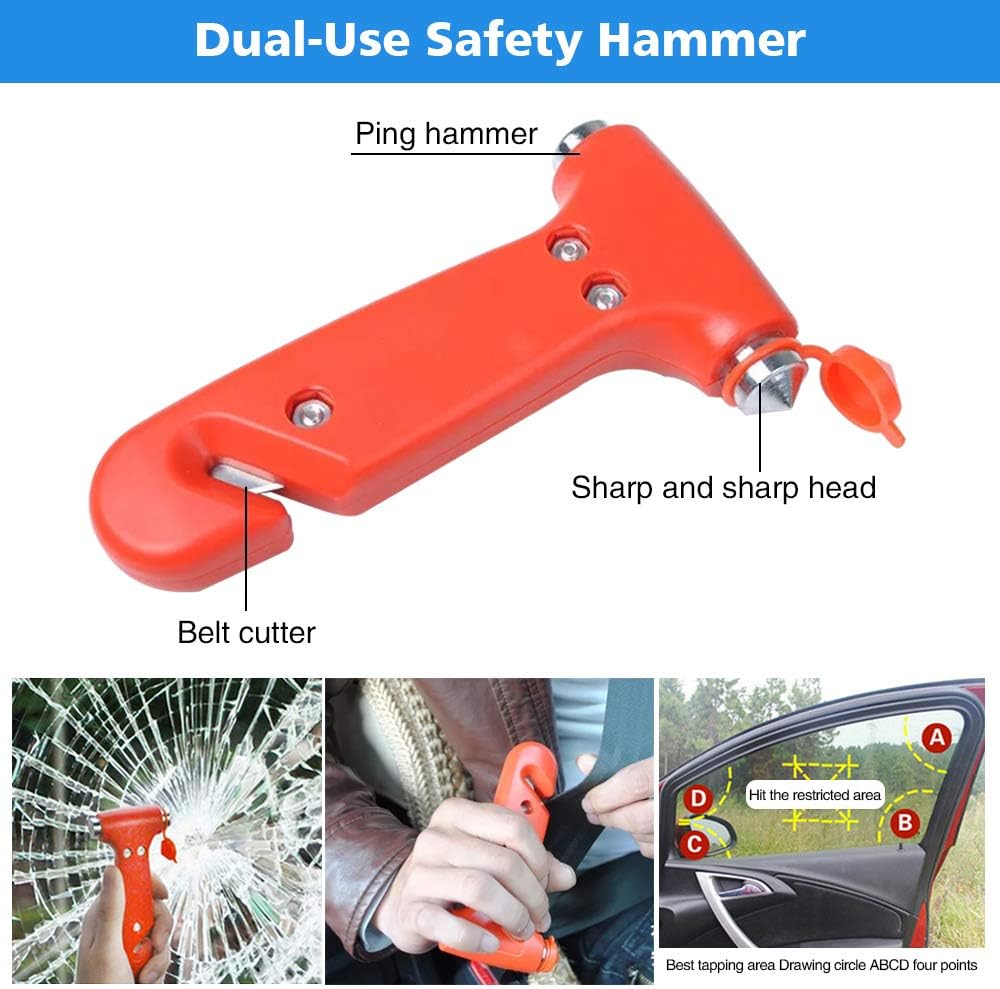 STDY Car Roadside Emergency Kit, Auto Vehicle Truck Safety Kit - with Jumper Cables, Car Repair Tool Set, Tow Rope, Reflective Triangle, etc