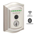 Halo Touch Satin Nickel Traditional Fingerprint Wi-Fi Electronic Smart Lock Deadbolt Featuring SmartKey Security