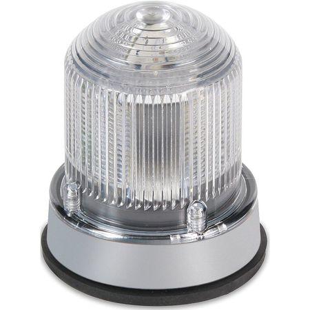 EDWARDS SIGNALING 125XBRZW24D Warning Light,LED,24VDC,White,65 FPM
