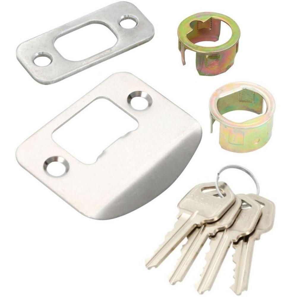 Hartford Satin Nickel Entry Knob and Double Cylinder Deadbolt Combo Pack