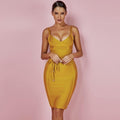 bandage rayon sleeveless dress