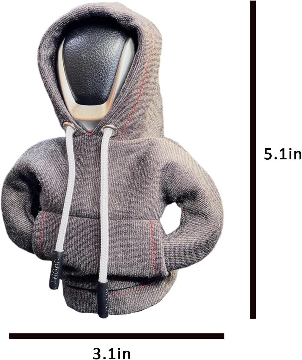 Car Shift Knob Hoodie, Funny Gear Shift Knob Shirt Sweater, Winter Warm Shift Knob Cover Sweater Shirt, Automotive Interior Novelty Accessories Decorations, Universal Fit Knob Cover Gift (Blue)