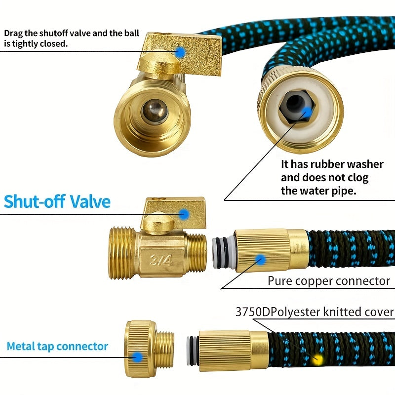 Upgrade Your Garden With A High-Pressure Telescopic Water Pipe - 1pc With American Standard 3/4 Copper Connector