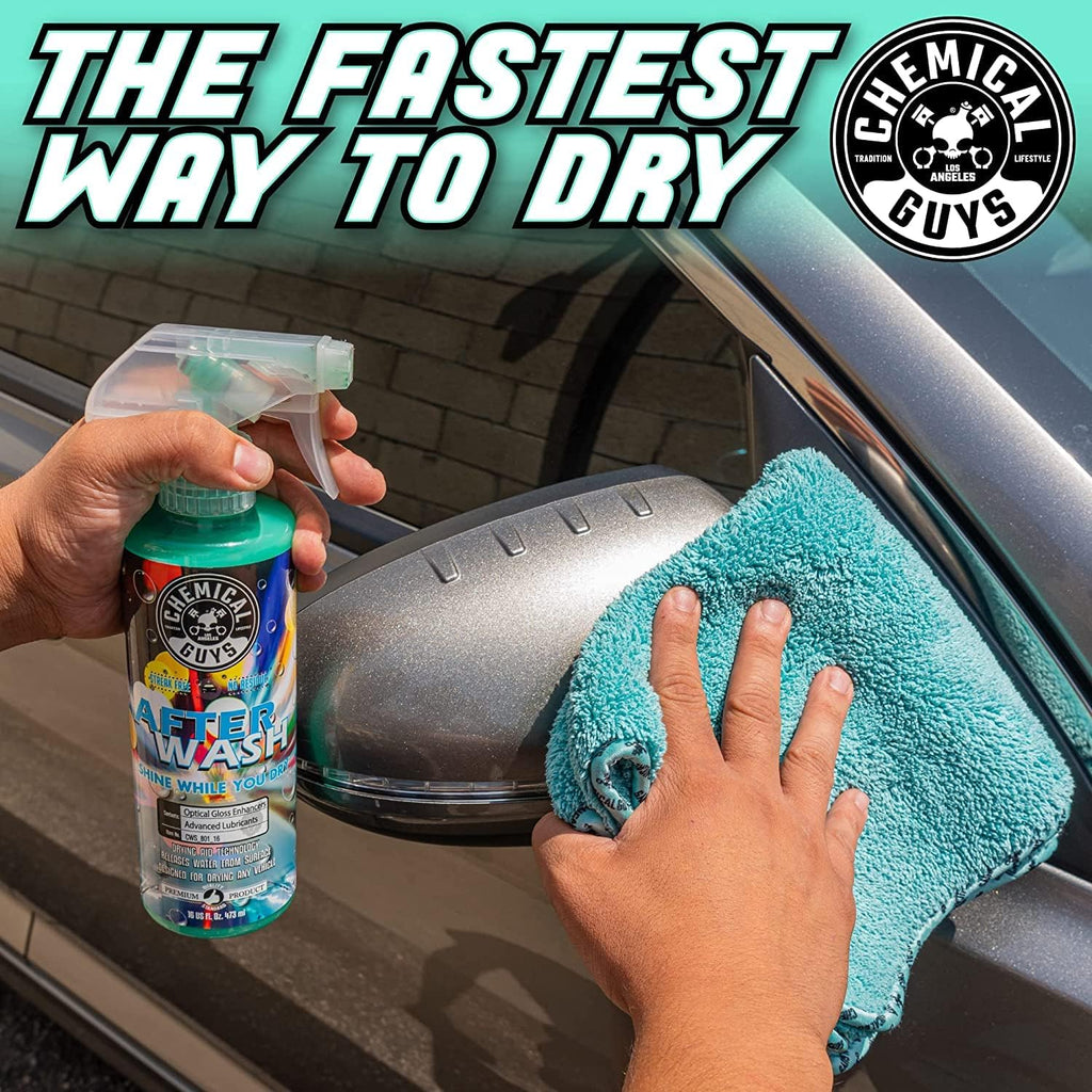 Chemical Guys CWS_402_64A Car Wash, Dry &amp; Shine Bundle - Mr. Pink Foaming Car Wash Soap, 64 oz (Half Gallon) + After Wash Gloss Boosting Drying Aid (16 oz) (2 Items) Works on Cars, Trucks, SUVs
