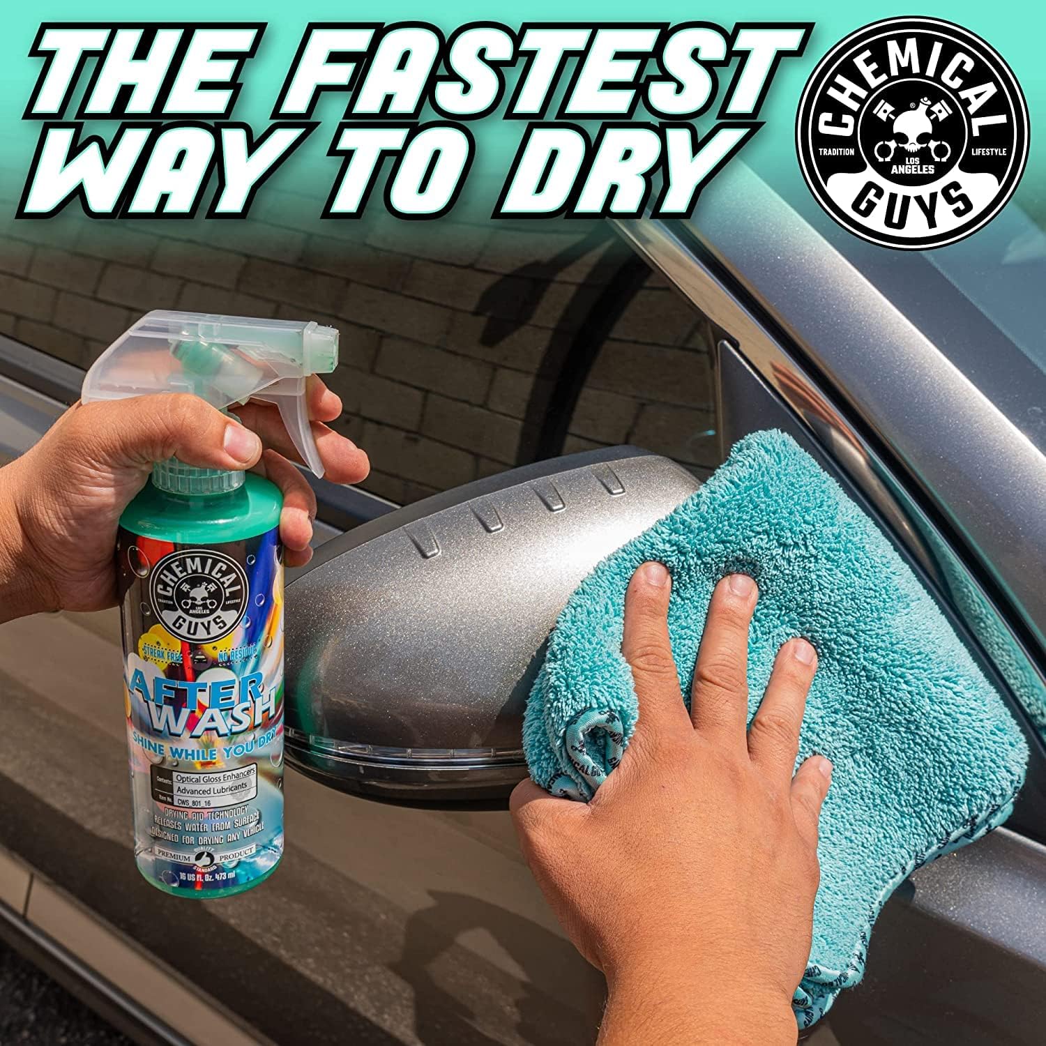 Chemical Guys CWS_402A Car Wash, Dry &amp; Shine Bundle - Mr. Pink Foaming Car Wash Soap, 128 fl oz (1 Gal) + After Wash Gloss Boosting Drying Aid (16 fl oz) (2 Items) For Cars, Trucks, SUVs, RVs &amp; More