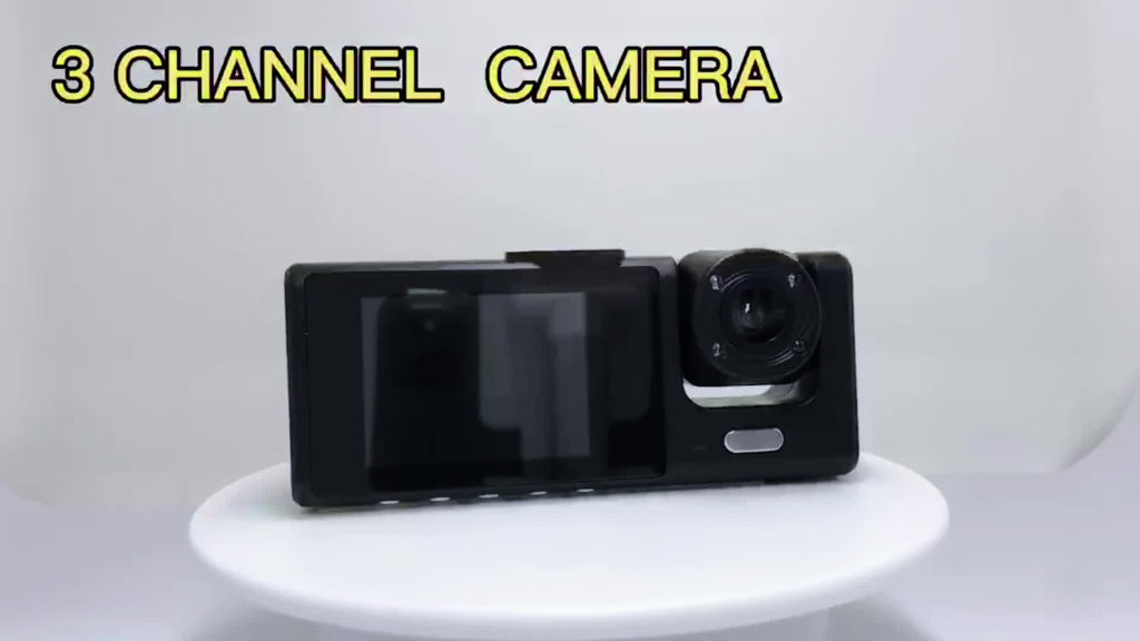 3 Lens Car Dashcm Car Camera Car Black Box 3 Camera Dash Cam Front,Inside,Rear,1080P