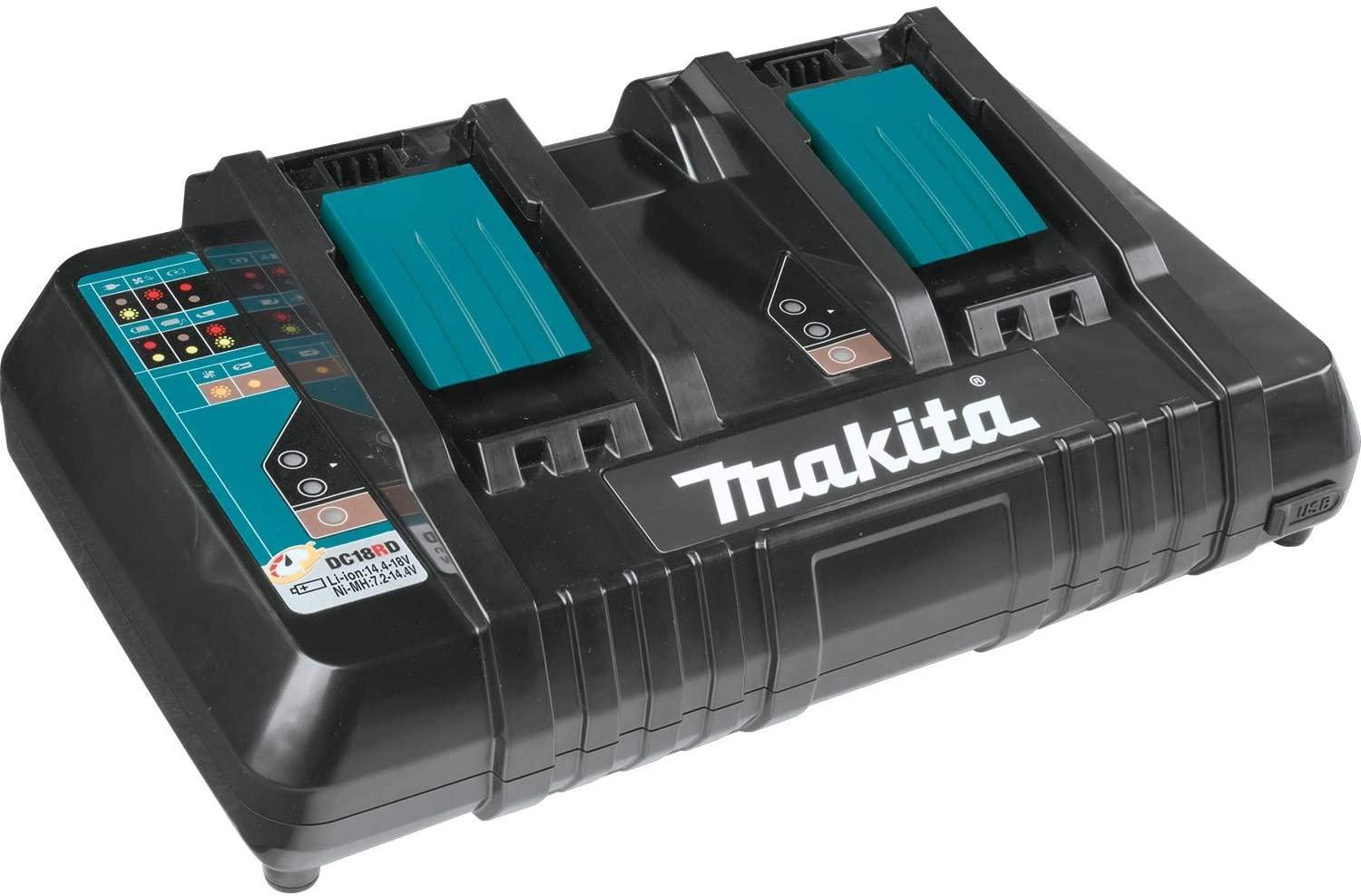 Makita XML08PT1 18V X2 (36V) LXT Lithium‑Ion Brushless Cordless 21" Self Propelled Lawn Mower Kit with 4 Batteries (5.0Ah)