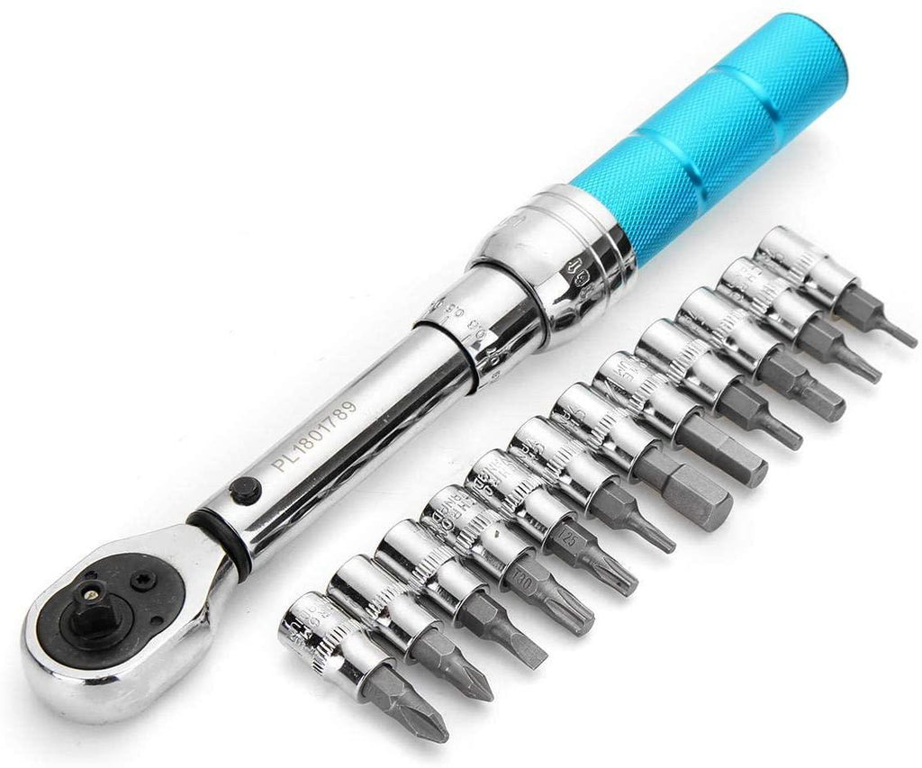 YISUNF 2-14NM 1/4 Inch Bits-Alloy Steel Bicycle Drive Torque Wrench Key Tools Wrenche Socket Set Universal Hand Tools Wrenches