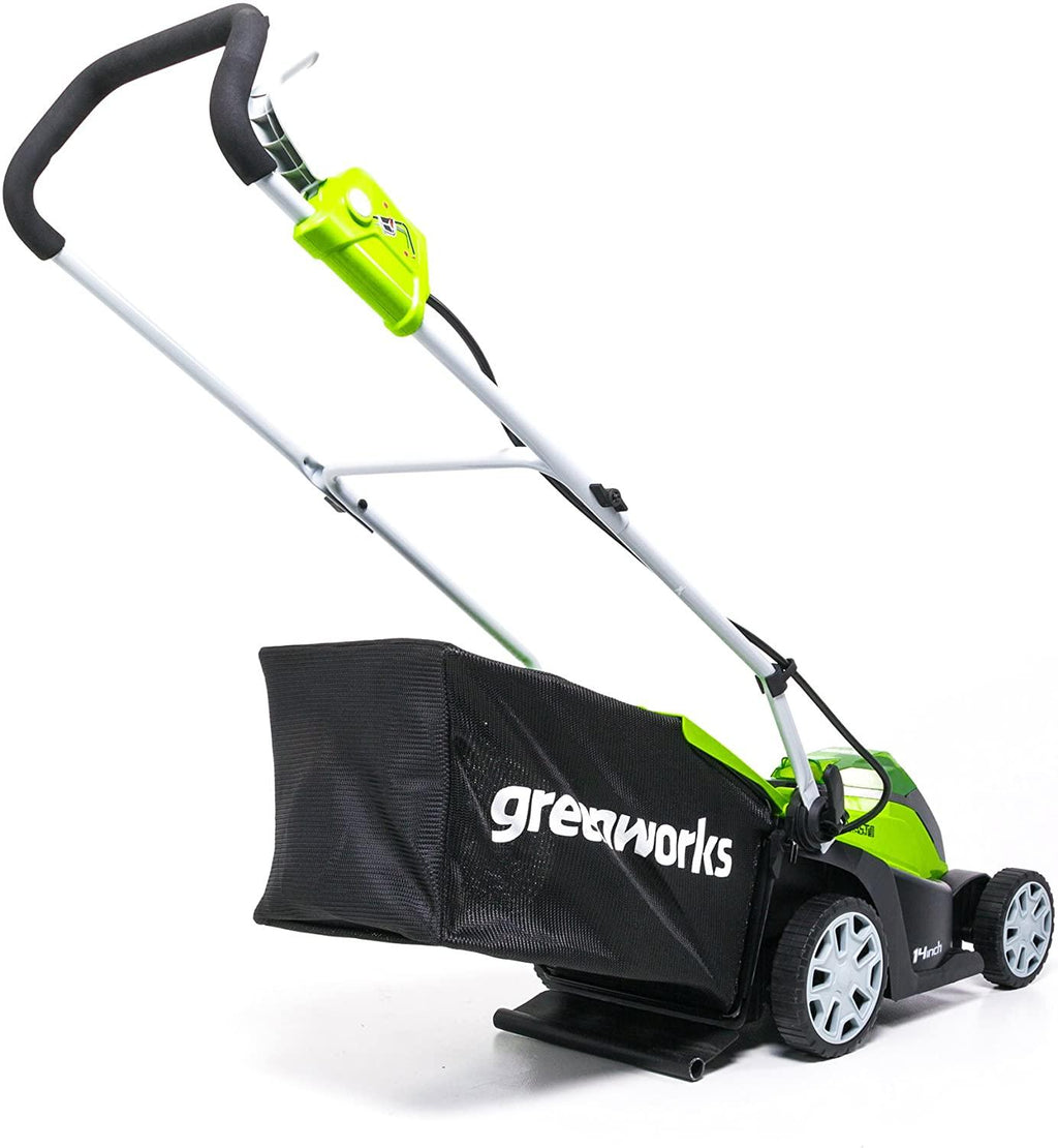 Greenworks 40V 14 Inch Cordless Lawn Mower, 4Ah Battery and Charger Included MO40B410