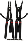 XUXUWA Pliers 2Pcs 16 inch Set Retaining Ring Ratcheting with Tips LarCirclip Snap Ring Pliers Universal Hand Tools