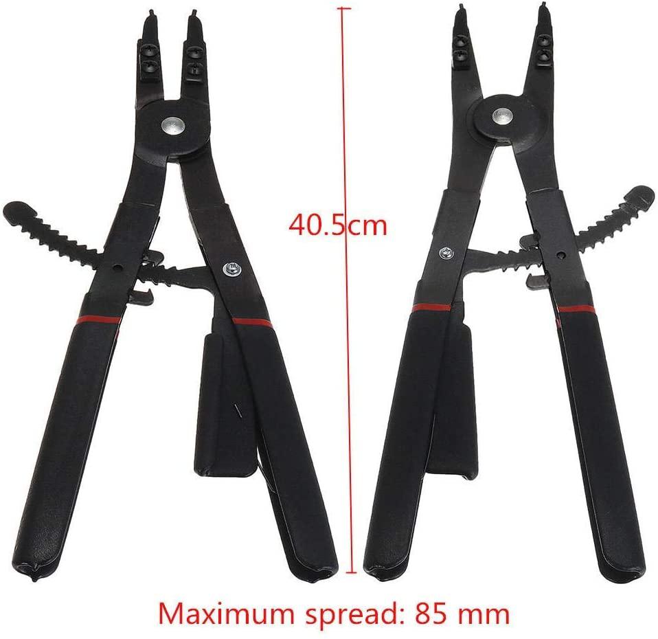 XUXUWA Pliers 2Pcs 16 inch Set Retaining Ring Ratcheting with Tips LarCirclip Snap Ring Pliers Universal Hand Tools