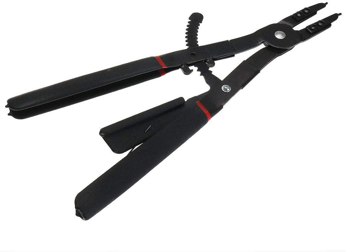 WHEEJE Industrial 2Pcs 16 inch Set Retaining Ring Ratcheting with Tips LarCirclip Snap Ring Pliers Universal Hand Tools