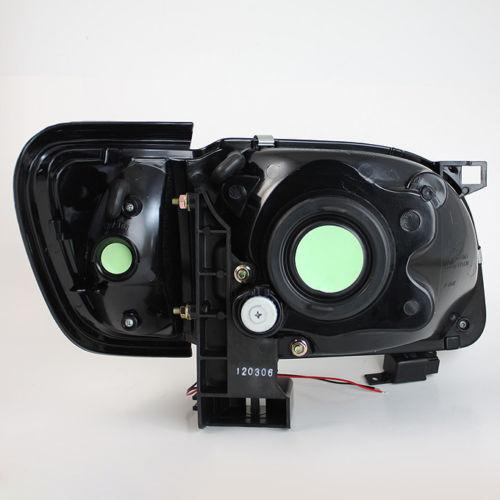 For 01-04 Toyota Tacoma TD 1pc DRL LED Crystal Headlights with  Trim Corner Lights (Smoke) TD-HD-ON-TT01-1PC-LED-CC-SM