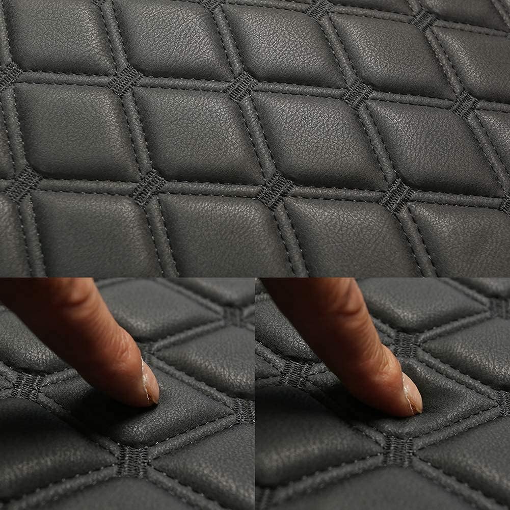 Black Panther 1 Piece PU Car Seat Cover Front Seat Protector Compatible with 90% Vehicles,Embroidery,Anti-Slip &amp; Full Wrapping Bottom W55cm*D54cm(21.65''*21.26'') (1Piece,Burgundy)