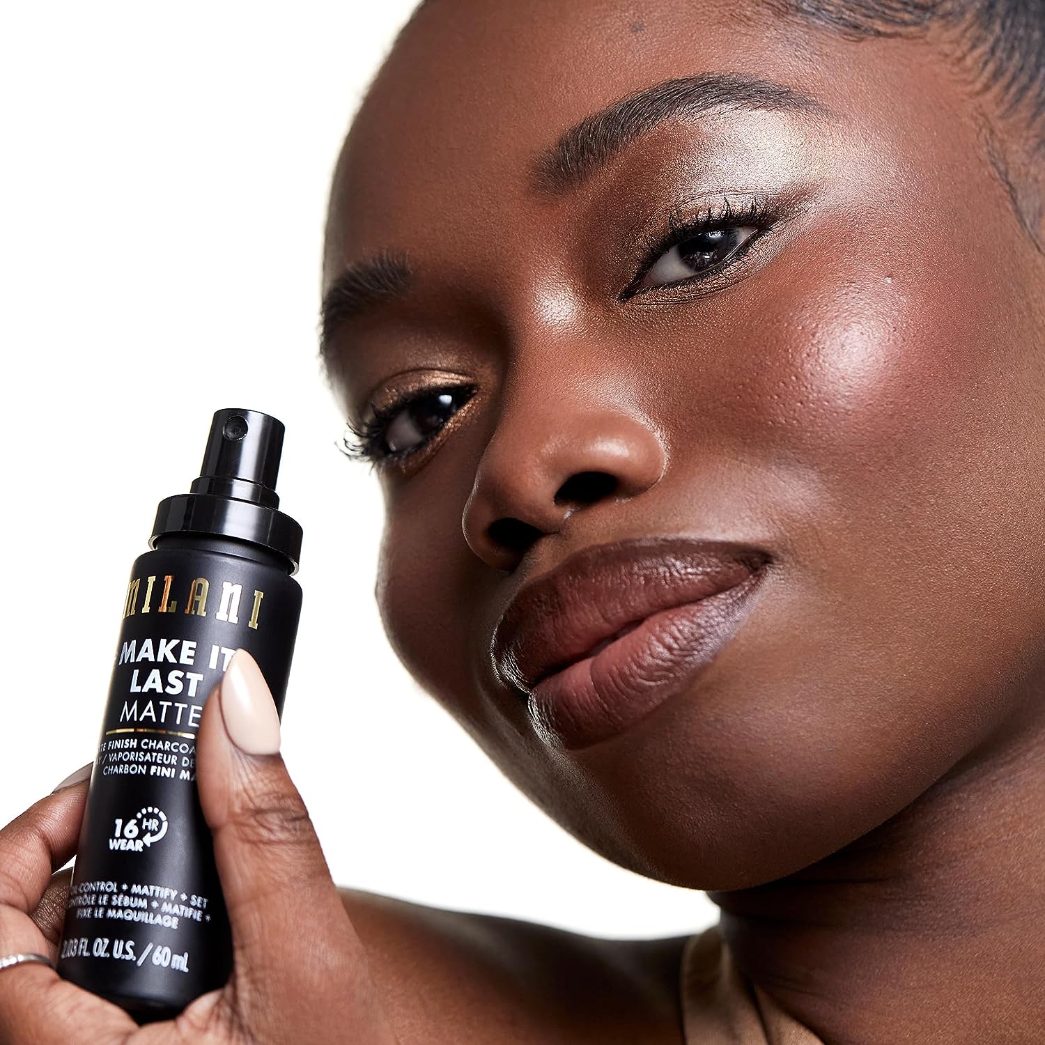 Milani Make it Last Charcoal Matte Setting Spray- (2.03 Fl. Oz.) Cruelty-Free Makeup Primer for Oily Skin - Long Lasting Finishing Spray