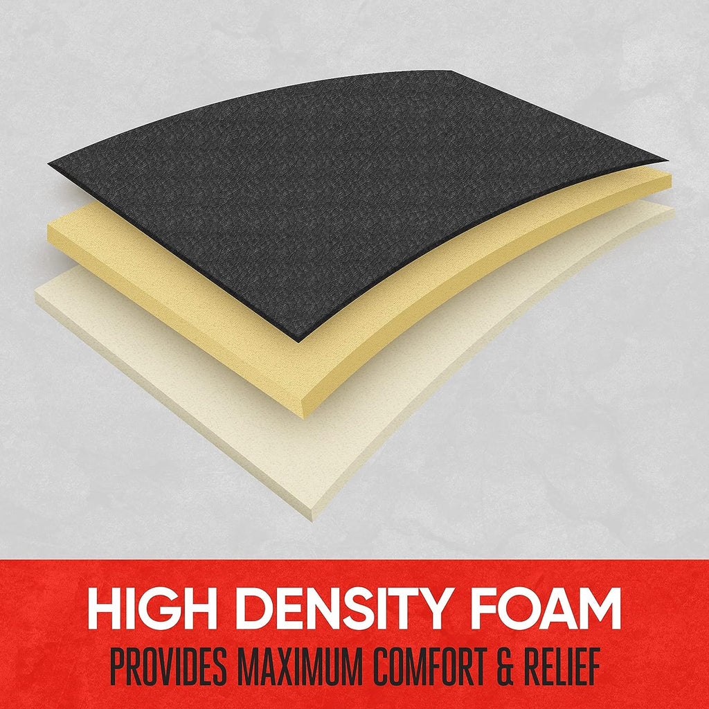 Motor Trend Seat Covers for Cars Trucks SUV, Faux Leather 2-Pack Black Padded with Storage Pockets, Premium Interior Car Seat Cover