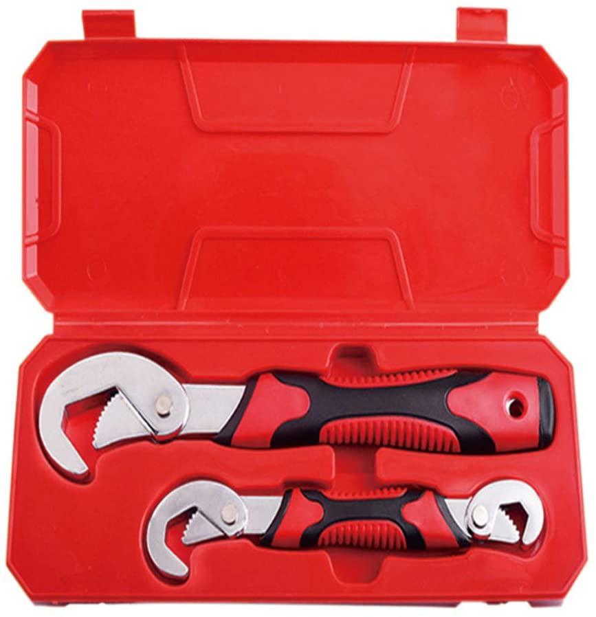 LLRYN Adjustable Universal Wrench Set Bike Car Repairing Tool Ratchet Wrench Spanner Hand Tools Water Pipe Socket Wrench Kit