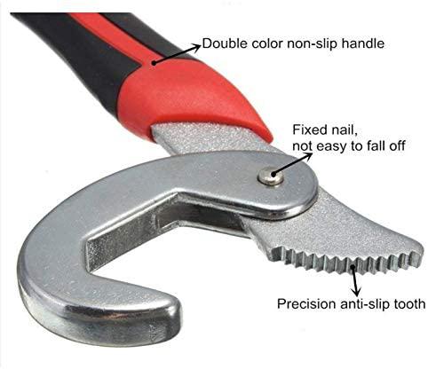 LLRYN Adjustable Universal Wrench Set Bike Car Repairing Tool Ratchet Wrench Spanner Hand Tools Water Pipe Socket Wrench Kit