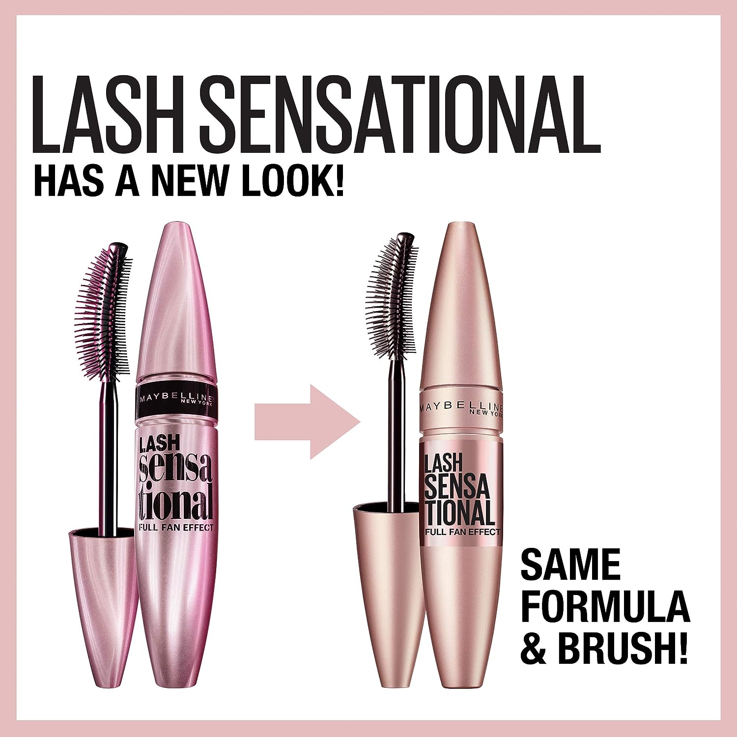 Maybelline New York Lash Sensational Waterproof Mascara, Lengthening and Volumizing for a Full Fan Effect,Very Black, 1 Count
