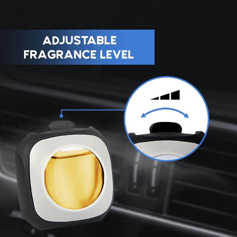 Air Jungles Serene Summer Scent Car Air Freshener Clip, 6 Car Freshener Vent Clips, 4ml Each, Long Lasting Air Freshener for Car, Up to 180 Days Car Refresher Odor Eliminator