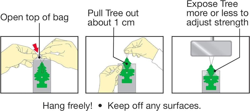 LITTLE TREES Air Fresheners Car Air Freshener. Hanging Tree Provides Long Lasting Scent for Auto or Home. Strawberry, 24 Air Fresheners