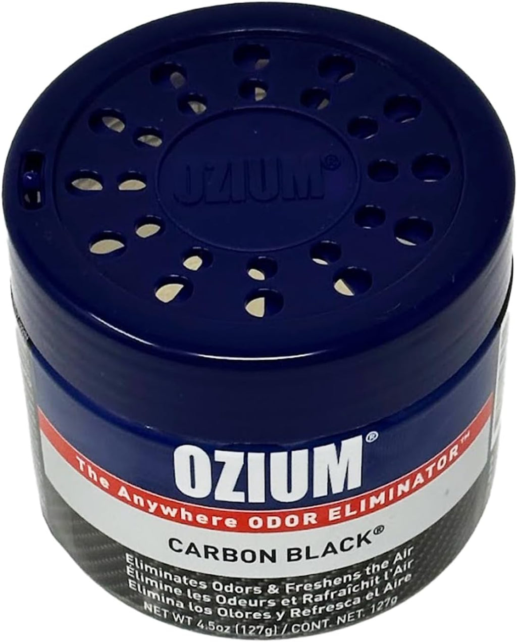 Ozium Air Sanitizer 4.5 oz Gel: Odor Eliminator for Strong Odor, Car Air Freshener (Carbon Black, 1 Pack)