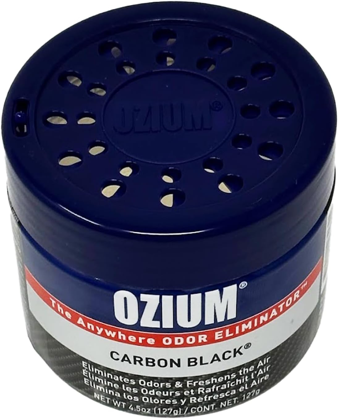 Ozium Air Sanitizer 4.5 oz Gel: Odor Eliminator for Strong Odor, Car Air Freshener (Carbon Black, 1 Pack)