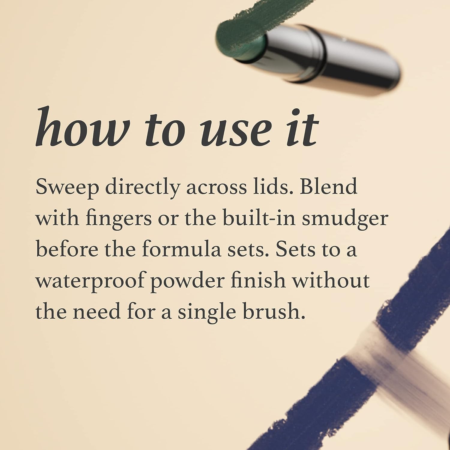 Julep Eyeshadow 101 Crème to Powder Waterproof Eyeshadow Stick, Hazelnut Matte