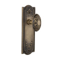 Meadows Plate 2-3/4 in. Backset Antique Brass PassaHall/Closet Victorian Door Knob
