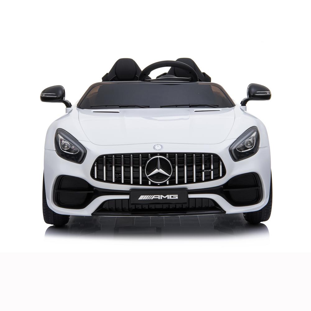 kids Ride On Toys 12 Volt Car, URHOMEPRO Electric Power Wheels Car, Ride On Cars for 3-6 Years Toddlers, Ride On Truck Car w/ Remote Control, 3 Speeds, Spring Suspension, LED Light, White, W5673