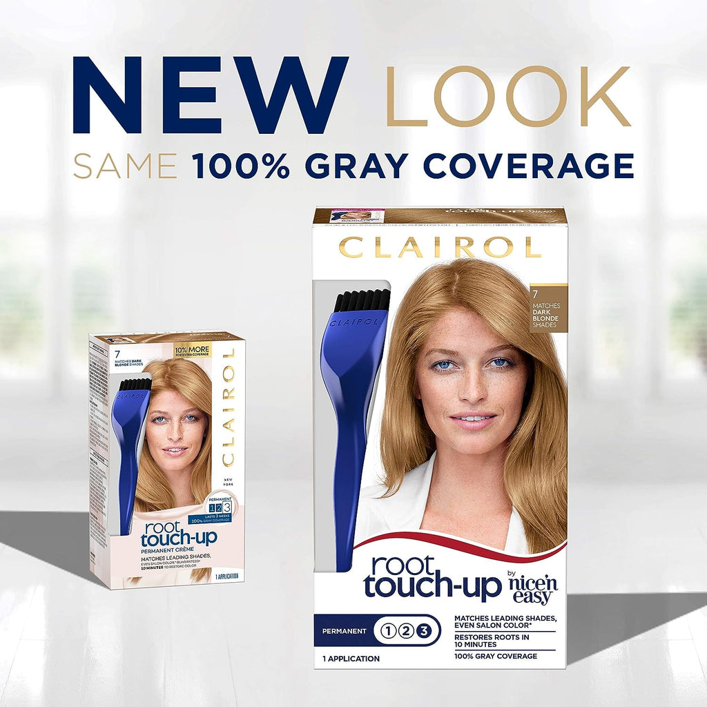 Clairol Root Touch-Up by Nice'n Easy Permanent Hair Dye, 9 Light Blonde Hair Color, Pack of 2