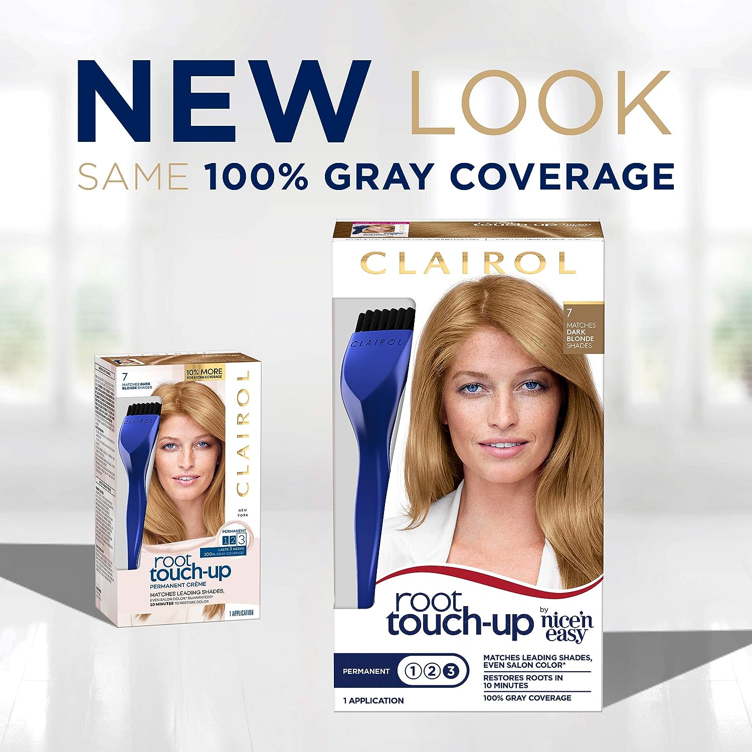 Clairol Root Touch-Up by Nice'n Easy Permanent Hair Dye, 10 Extra Light Blonde Hair Color, Pack of 2
