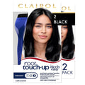 Clairol Root Touch-Up by Nice'n Easy Permanent Hair Dye, 2 Black Hair Color, (Pack of 2)