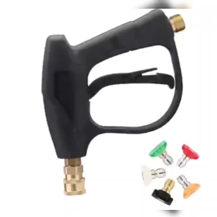 High Pressure Hose Nozzle, High Pressure Cleaning Machine, 3000 PSI Max With 5 Colors  Connect Nozzles M22 Hose Connector 3.0 TIP