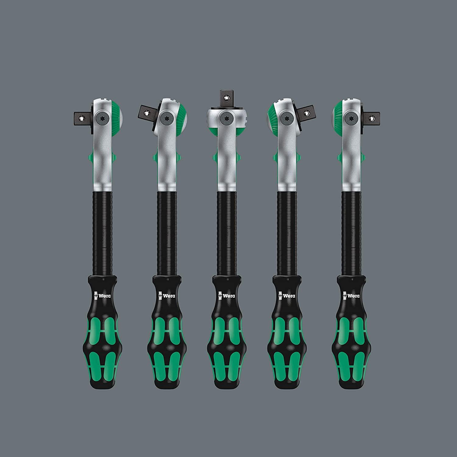 W05160785001 8100 Sa/Sc 2 Zyklop Speed Ratchet Set, 1/4" Drive and 1/2" Drive, Metric, 43 Pieces